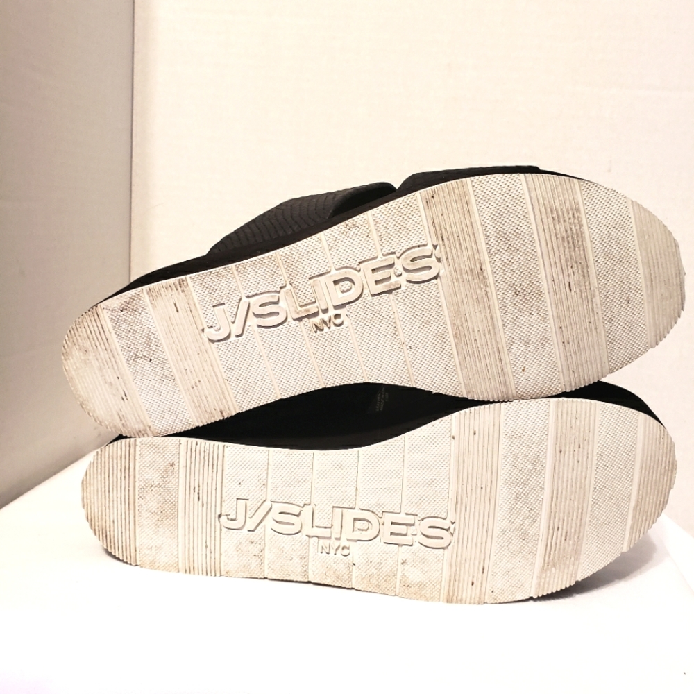 J/Slides Women's Quincy Snake-Embossed Leather Pl… - image 8